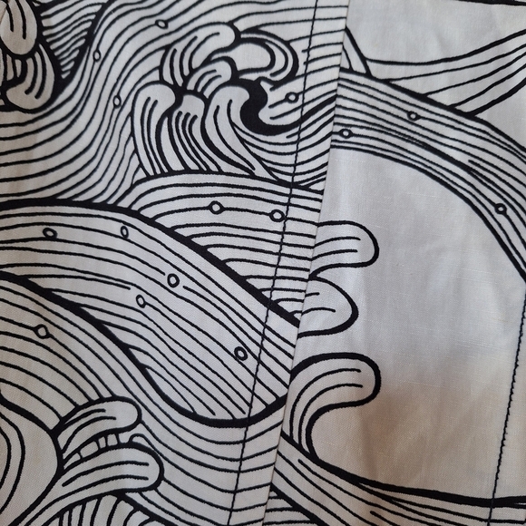 Tracy Reese Womens Silk linen Blend Knee Length Skirt. Black/Cream. Size 0 - Picture 3 of 7